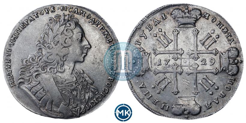 Фото 1 рубль 1729 года  "Тип 1729"