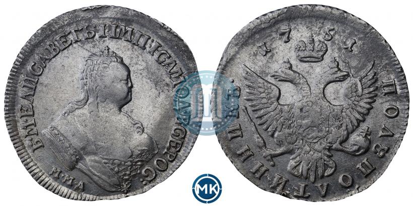 Фото Полуполтинник 1751 года ММД 