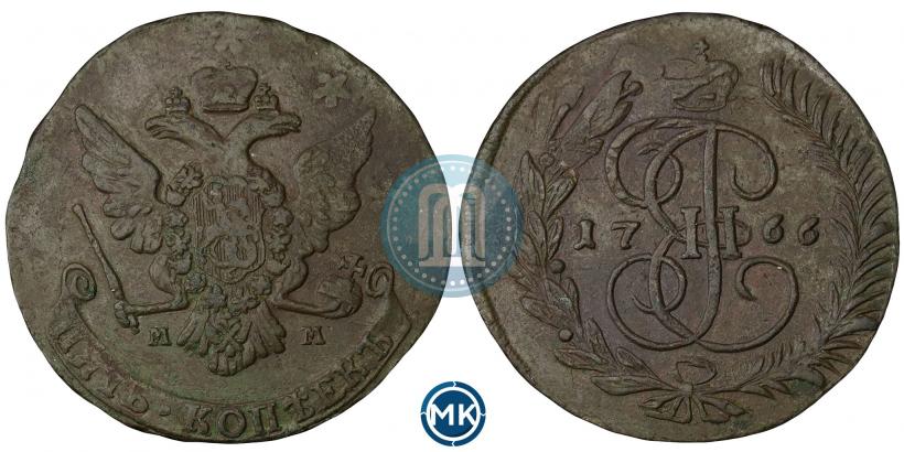 Picture 5 kopecks 1766 year ММ 