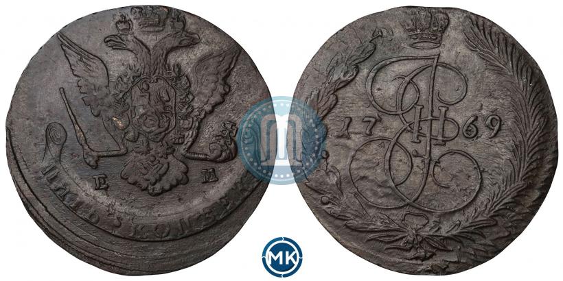 Фото 5 копеек 1769 года ЕМ 