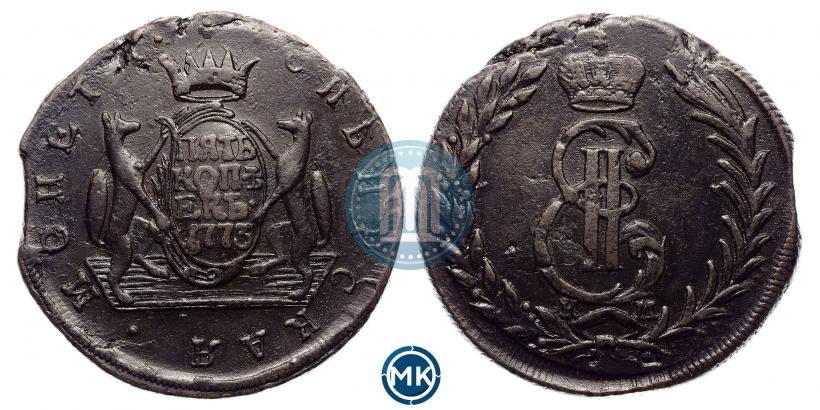 Picture 5 kopecks 1773 year КМ 