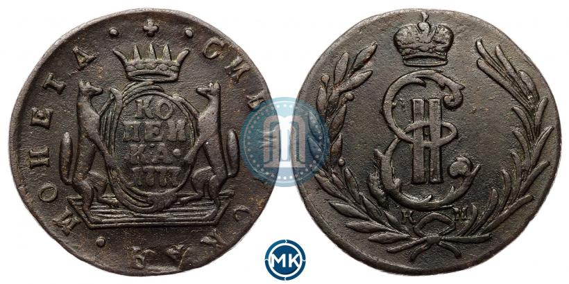 Picture 1 kopeck 1777 year КМ 
