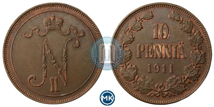 Фото 10 пенни 1911 года  