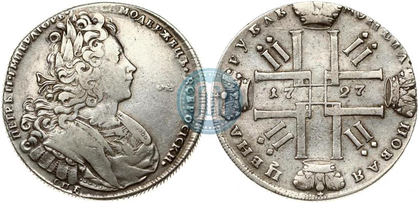 Picture 1 rouble 1727 year СПБ "Petersburg type"