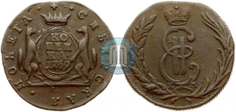Picture 1 kopeck 1769 year КМ 