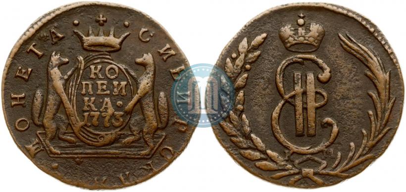 Picture 1 kopeck 1773 year КМ 