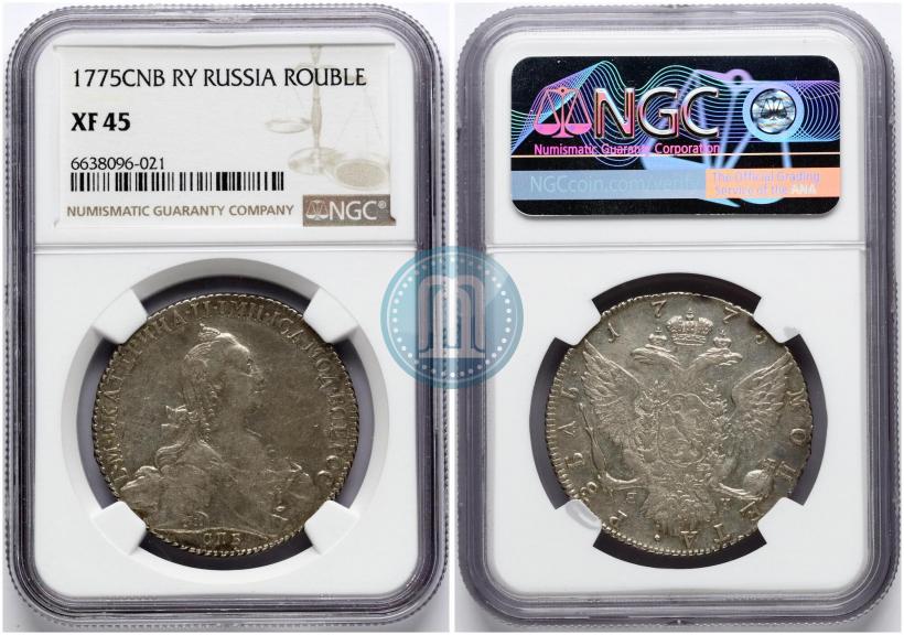 Picture 1 rouble 1775 year СПБ-ЯЧ 