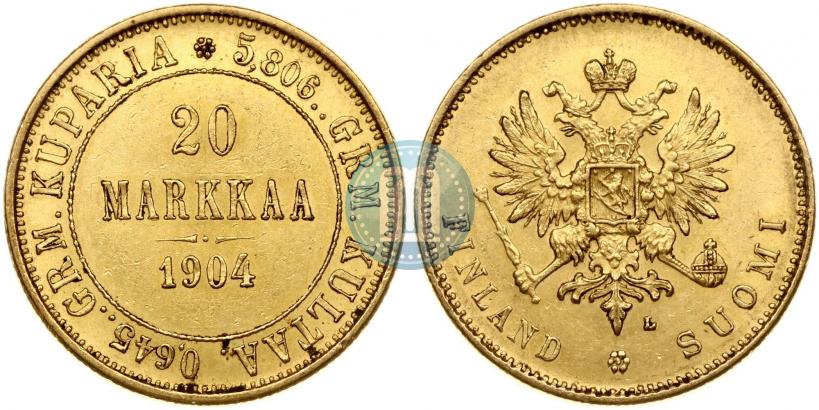 Picture 20 markkaa 1904 year L 