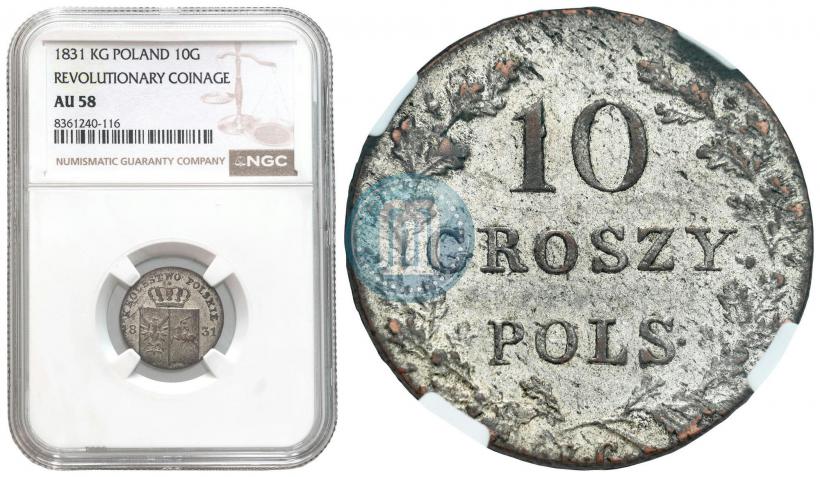 Picture 10 groszy 1831 year KG "Polish uprising"