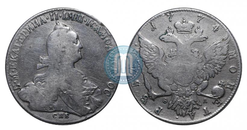 Picture 1 rouble 1774 year СПБ-ФЛ 