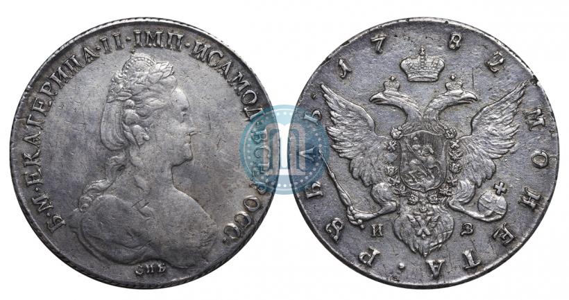 Picture 1 rouble 1782 year СПБ-ИЗ 