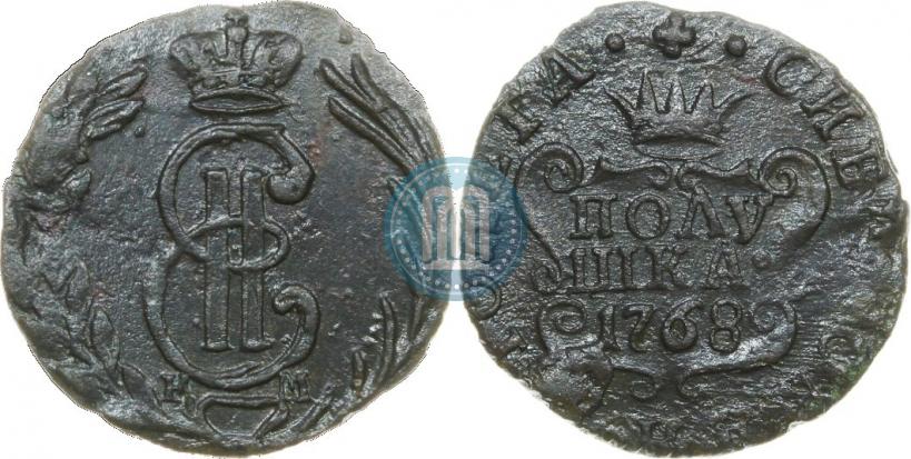 Фото Полушка 1768 года КМ 