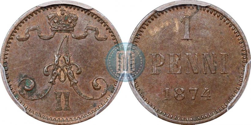 Picture 1 penni 1874 year  