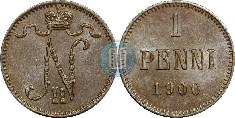 Picture 1 penni 1900 year  