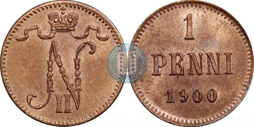 Фото 1 пенни 1900 года  