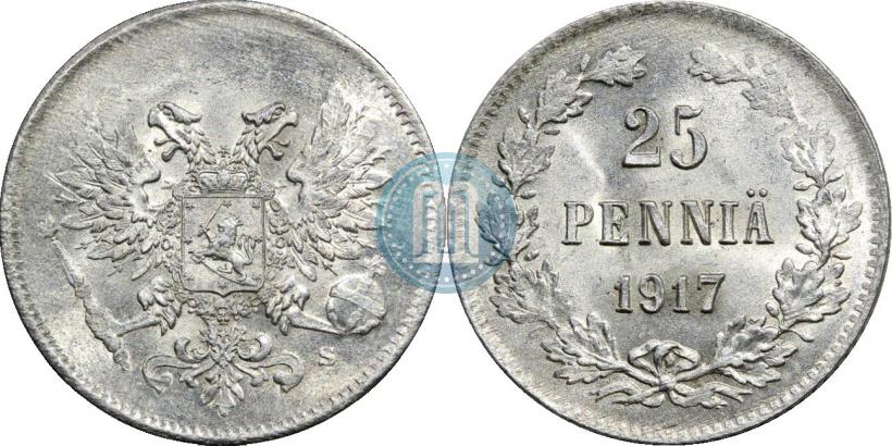 Фото 25 пенни 1917 года S 
