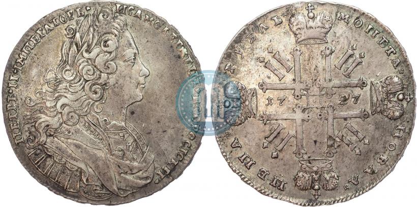 Фото 1 рубль 1728 года  "Тип 1727"