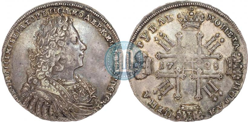 Picture 1 rouble 1728 year  "Type of 1728"