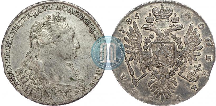 Фото 1 рубль 1735 года  