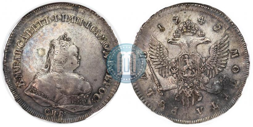 Picture 1 rouble 1742 year СПБ 