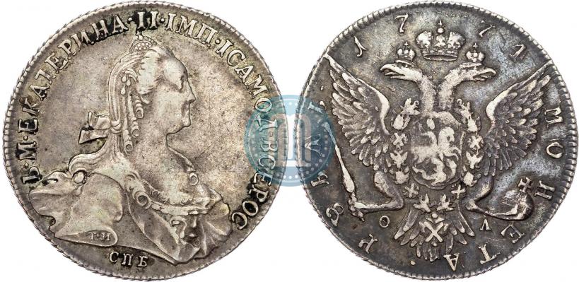 Фото 1 рубль 1774 года СПБ-ФЛ 