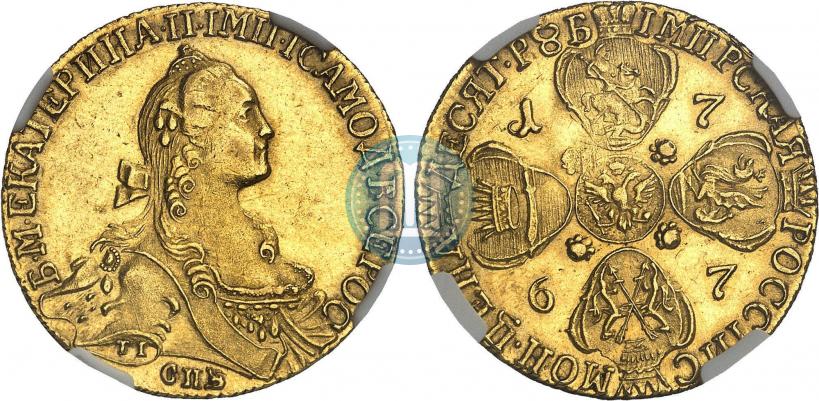 Picture 10 roubles 1767 year СПБ 