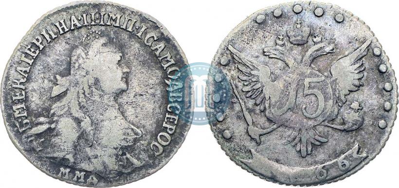 Фото 15 копеек 1766 года ММД 