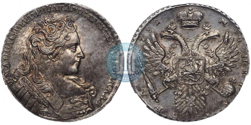Фото 1 рубль 1731 года  