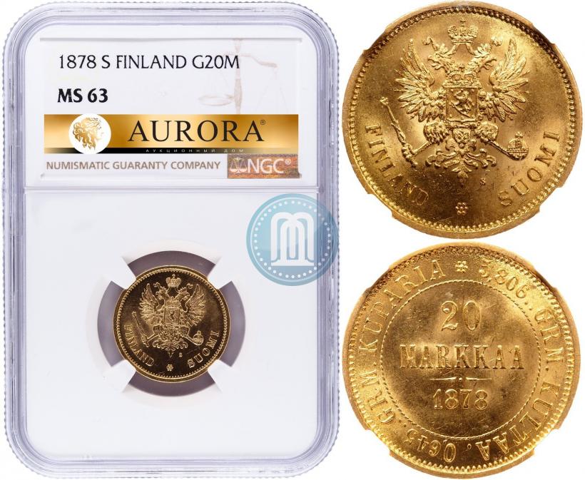 Picture 20 markkaa 1878 year S 