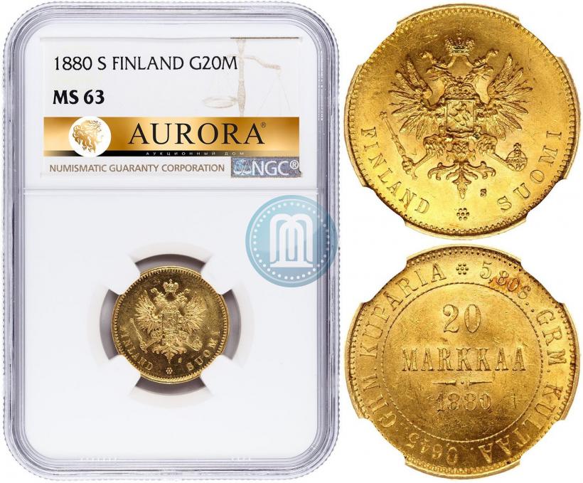 Picture 20 markkaa 1880 year S 