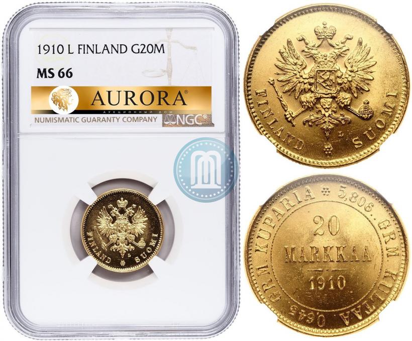 Picture 20 markkaa 1910 year L 