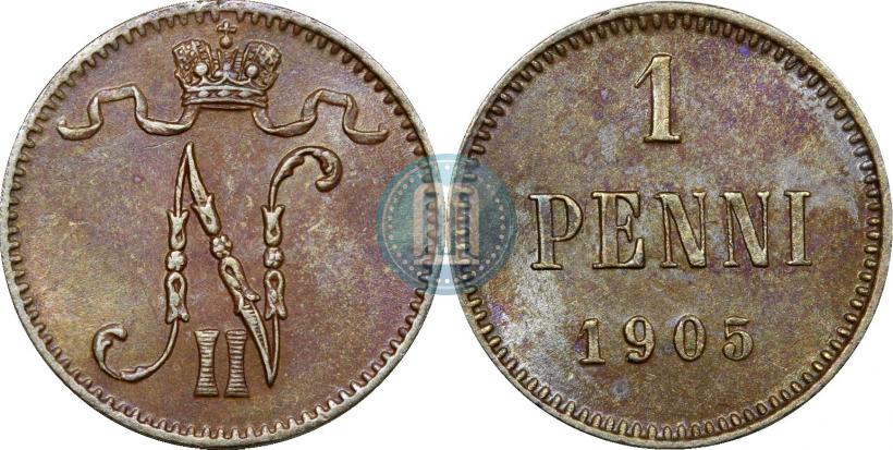 Picture 1 penni 1905 year  