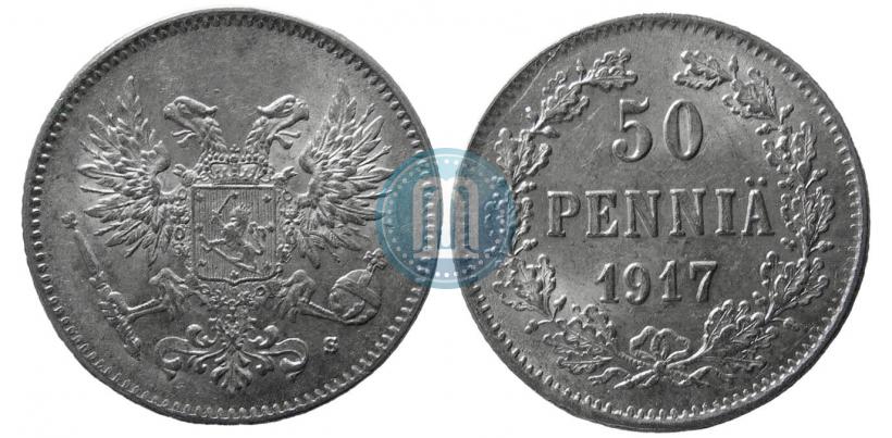 Picture 50 pennia 1917 year S 