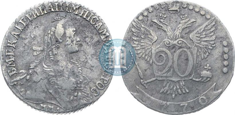 Picture 20 kopecks 1770 year ММД 