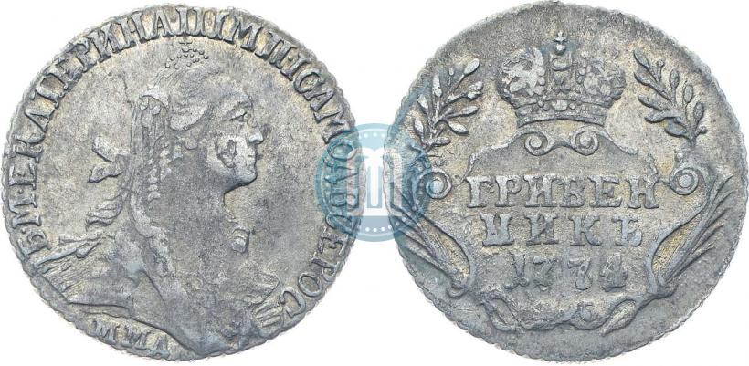 Picture Grivennik 1774 year ММД 