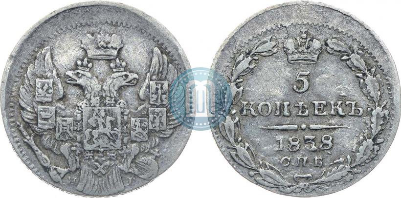 Picture 30 kopecks - 2 złotych 1838 year MW 