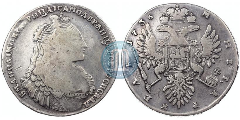 Picture 1 rouble 1736 year  "Type of 1735"