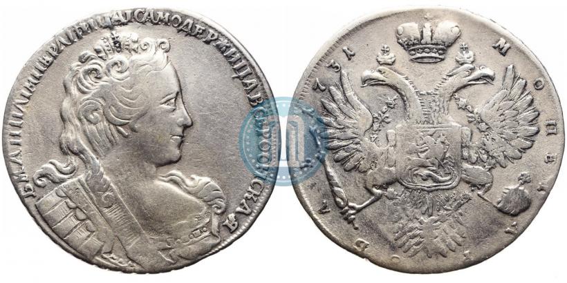 Picture 1 rouble 1731 year  