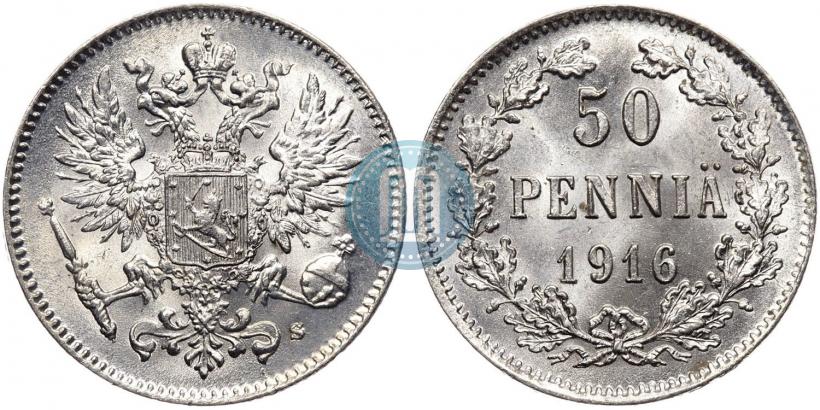 Picture 50 pennia 1916 year S 