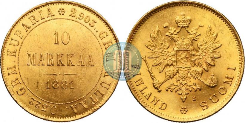 Фото 10 марок 1881 года S 