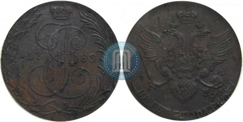 Фото 5 копеек 1788 года КМ 