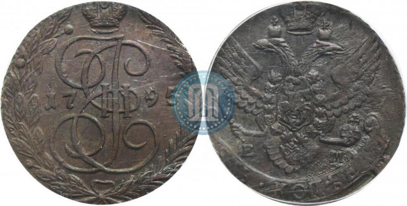 Фото 5 копеек 1795 года ЕМ 