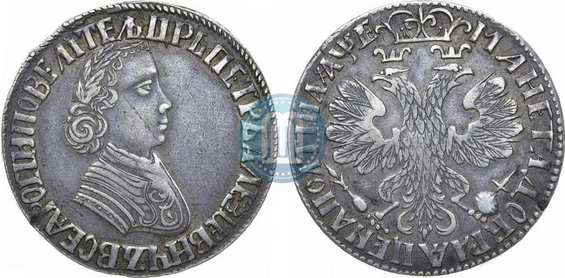 Фото Полтина 1705 года  "Портрет работы Ф. Алексеева"