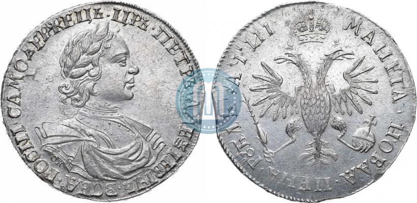 Фото 1 рубль 1718 года OK-L 