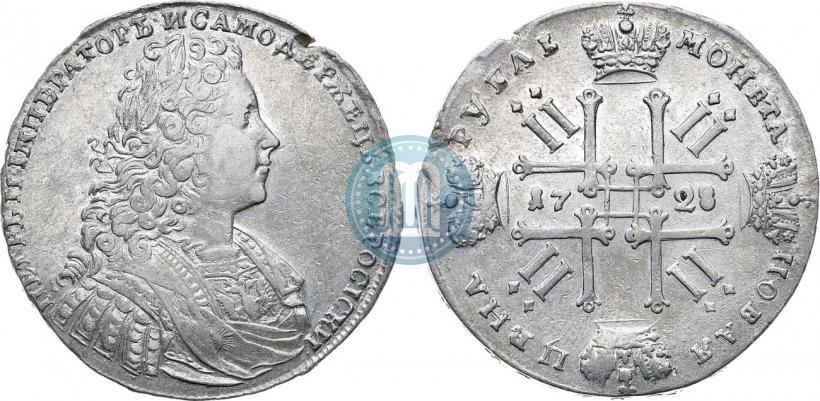 Фото 1 рубль 1728 года  "Тип 1728"