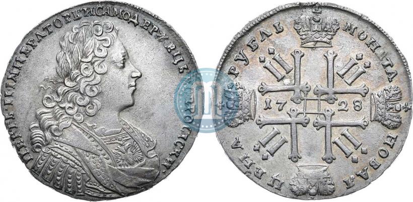 Фото 1 рубль 1728 года  "Тип 1728"