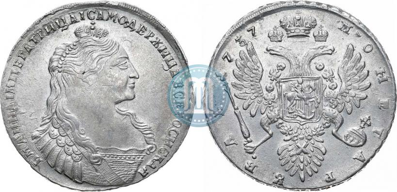 Фото 1 рубль 1737 года  "Тип 1735 года"