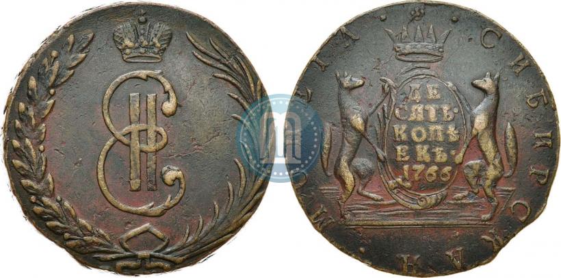 Picture 10 kopecks 1766 year  