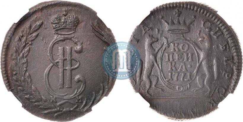 Фото 1 копейка 1771 года КМ 