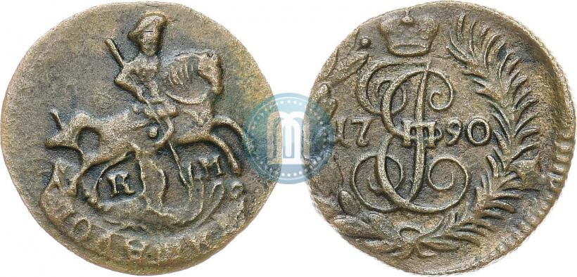 Фото Полушка 1790 года КМ 